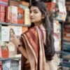 Light Brown and Maroon Pattern Border_Handloom Cotton Saree 1 Light Brown Colour Saree With Maroon Border
