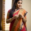 2 Red Saree with Golden Border